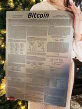 Load image into Gallery viewer, Etched-Steel Bitcoin Whitepaper 21&quot;x15&quot; (Shipping ~June) - Codl Storage Solutions
