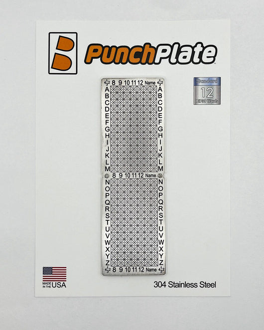 12 Word Punchplate - Codl Storage Solutions